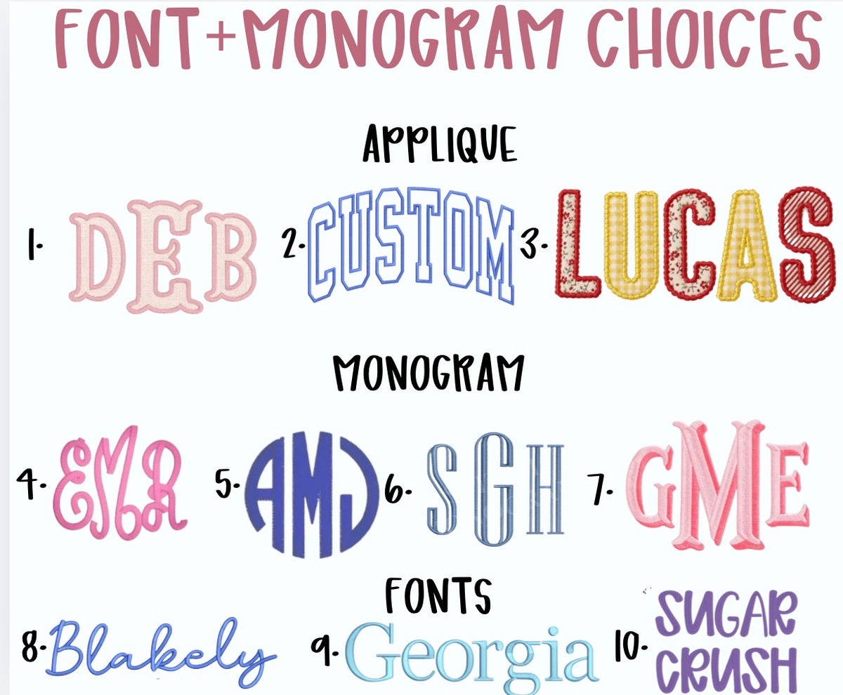 Embroidered Add on