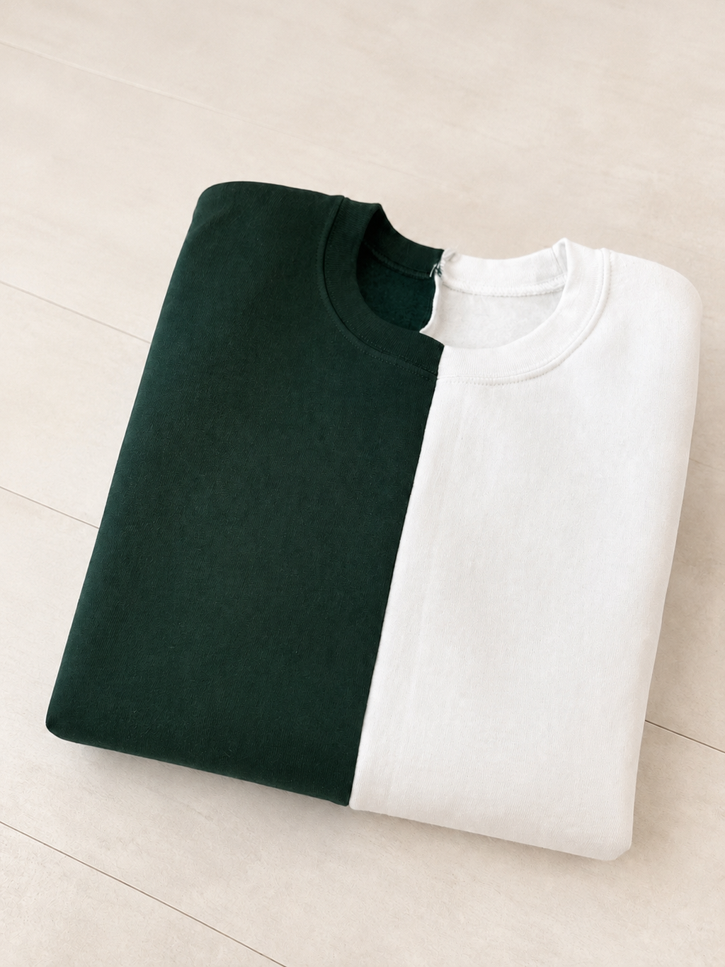 Split Color Crewnecks