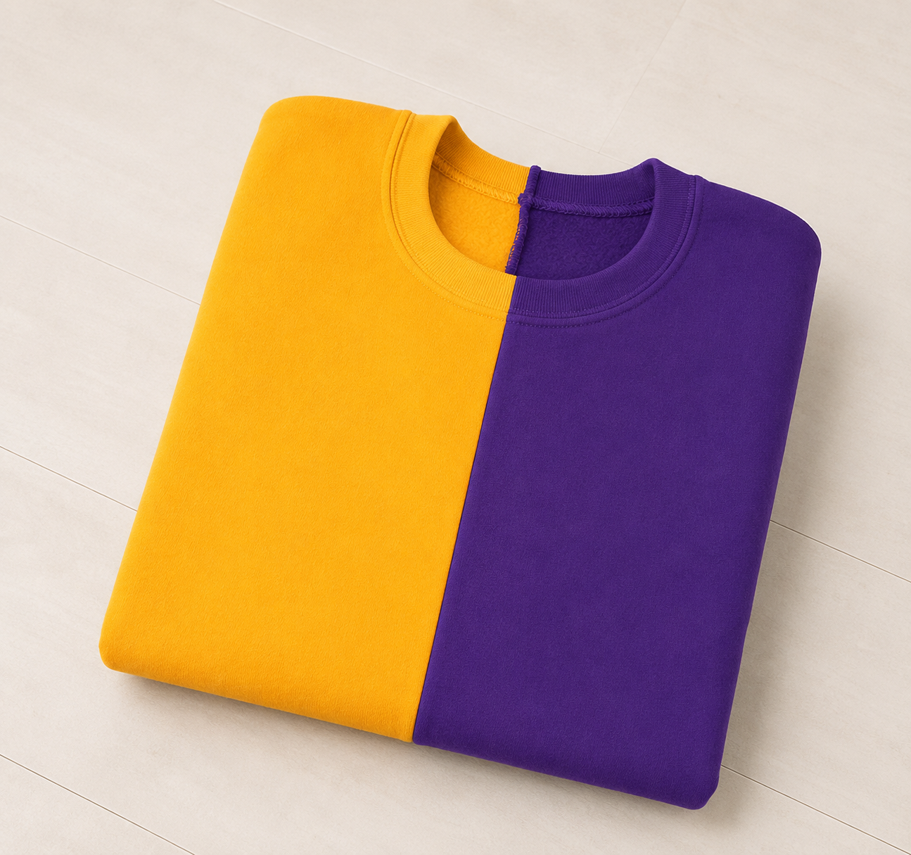 Split Color Crewnecks