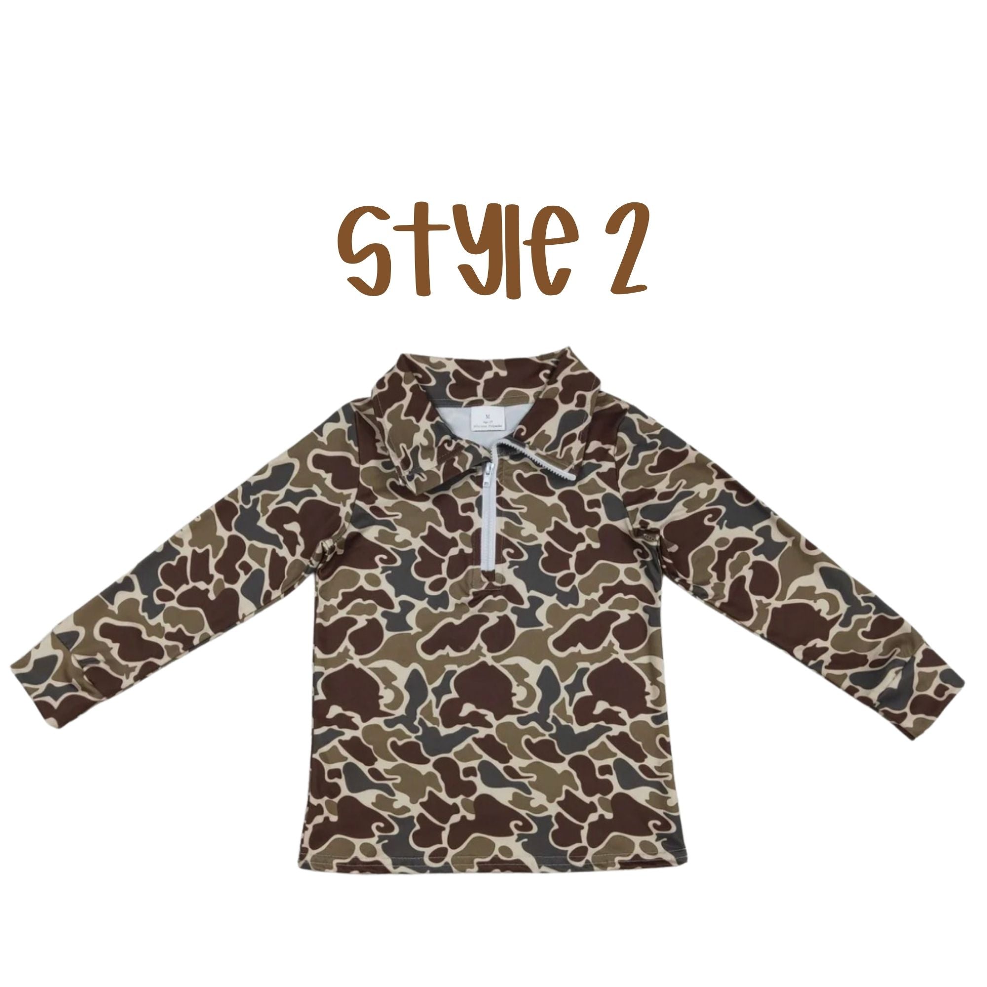 Quarter Zips Camo