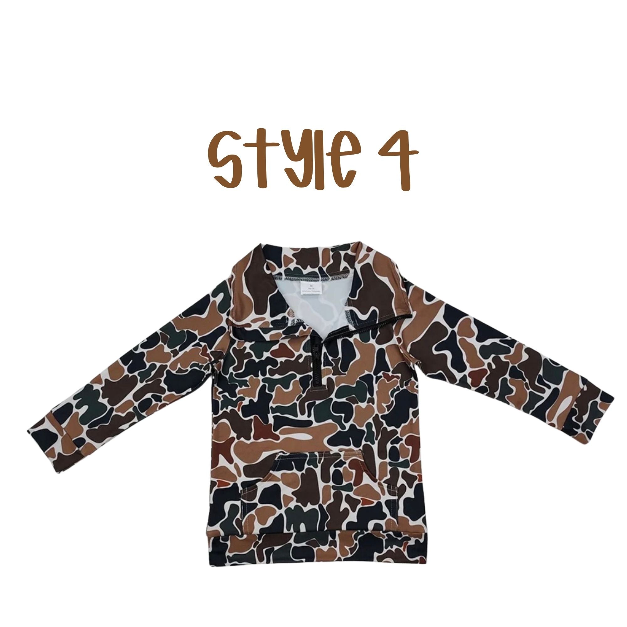 Quarter Zips Camo