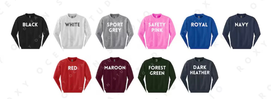 Split Color Crewnecks