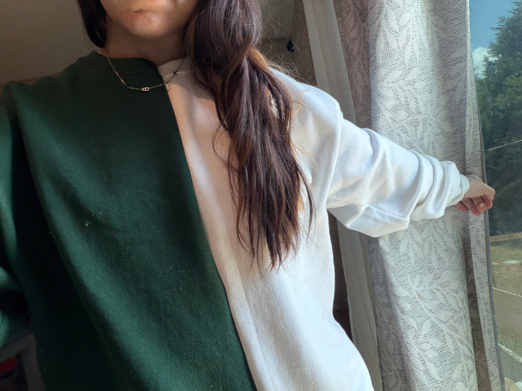 Split Color Crewnecks